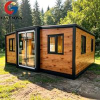 Maison préfabriquée de luxe en acier de 40 pieds, extensible et pliable, conteneur habitable personnalisé, maison préfabriquée de 20/30/40 pieds