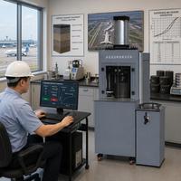 Gyratory Compactor Asphalt Mixture Compaction Testing Machine Laboratory Test Equipment ASTM D6925 AASHTO T312