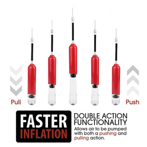 Kit de pompe à ballon portable et durable avec aiguille – Gonfleur d'<span class=keywords><strong>air</strong></span> haute performance pour ballons de basketball, football, volleyball, yoga et autres ballons de sport en plastique - Product Image 3