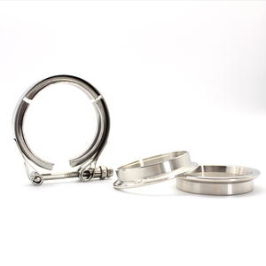 Collier de serrage en <span class=keywords><strong>V</strong></span> universel en acier inoxydable pour échappement avec brides mâles et femelles en fer pour systèmes d'échappement, tuyaux de 51/57/63/76/89/102 MM - Product Image 5