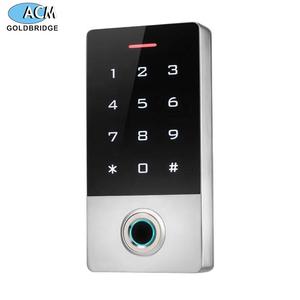 125KHz 주파수 위건 독립형 출입 통제 유저용 1000 IP68 방수 야외용 터치스크린 생체 지문 인식기 - Product Image 1