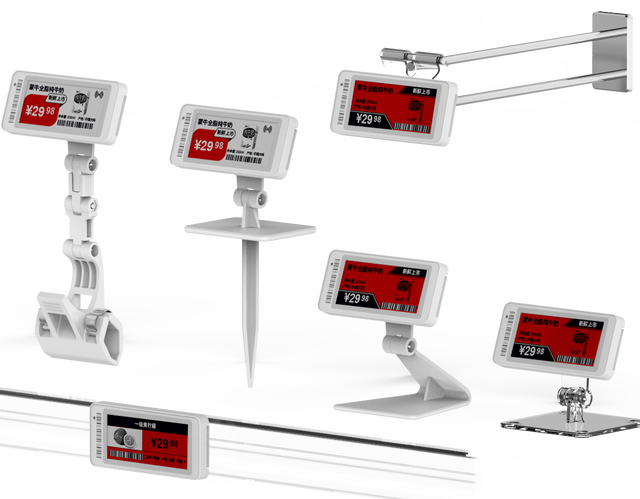 Supermarket Digital New Retail System 2.13 Inches ESL BLE 5.0 Electronic Shelf Label Digital Price Label Cloud Price Tag