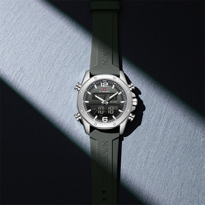 Montre pour homme NAVIFORCE 9264 à quartz avec affichage double heure, montre-bracelet numérique en alliage, <span class=keywords><strong>chronomètre</strong></span> de sport - Product Image 6