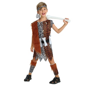 Disfraz de Halloween 2024 para Niños, Disfraz de Salvaje, Leopardo, Tribal Africano, Indio, Fiesta, Carnaval - Product Image 3
