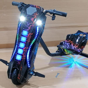 Scooter Triciclo de deriva de dos plazas para padres e hijos <span class=keywords><strong>Coche</strong></span> inteligente eléctrico de tres ruedas con Bluetooth para la diversión de los niños - Product Image 3