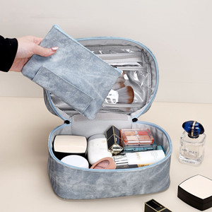 Bolsa de Almacenamiento de Cosméticos de PU Portátil Multicolor de Gran Capacidad con Diseño Nuevo, Linda Bolsa de Aseo de Viaje con Logotipo - Product Image 4