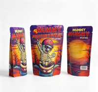 Sachets Doypack en plastique personnalisés 3,5g 7g 14g, anti-odeur, en Mylar, avec fermeture éclair refermable pour l'emballage de snacks, tabac et bonbons