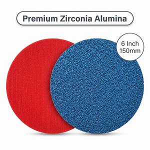 Discos de Lijado de Zirconia de 5/6 Pulgadas (125/150 mm) con Velcro, Respaldo de Tela, Abrasivo de Fibra para Eliminar Pintura de Carrocería Automotriz - Product Image 1