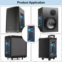 Modul Amplifier DSP Daya Tinggi VIRE untuk Speaker Trolley 8-18 Inch, Audio Outdoor, 60W Mono Stereo