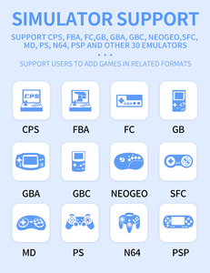 New powkiddy X55 cầm tay trò chơi giao diện điều khiển mã nguồn mở 5.5 inch rk3566 Retro trò chơi video giao diện điều khiển máy nghe nhạc Hộp quà tặng trẻ em - Product Image 6