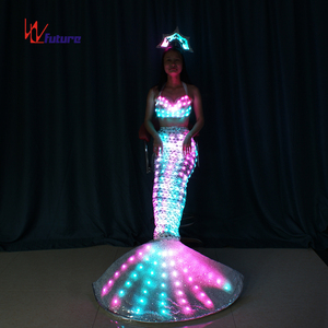 Fashion LED Light up Mermaid <strong>Dress</strong> <strong>Costumes</strong>, <strong>Fancy</strong> Neon Clothing for Entertainment - Product Image 5