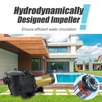 Pompe à eau centrifuge solaire auto-amorçante Jade J150010 2 HP, double tension 115/230V, pour installation au sol ou hors sol