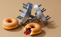 Máquina de llenado de rosquillas semiautomática Yufeng | Inyector de precisión para mermelada/crema | Equipo de panadería