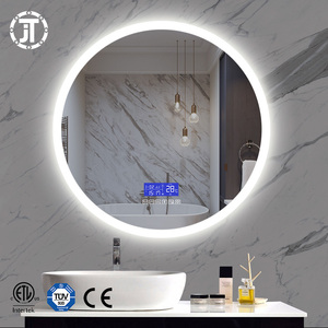 Đèn Nền LED Bluetooth Thông Minh Hình Tròn Gương Trang Điểm Có Đồng Hồ Và Hiển Thị Thời Gian - Product Image 3
