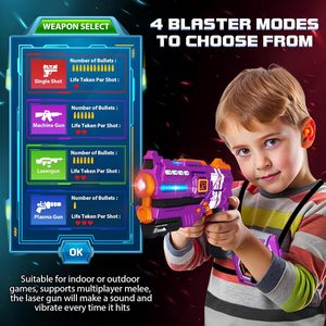 <span class=keywords><strong>Laser</strong></span> Tag pistole Set di 4 con Display digitale a LED giubbotti a infrarossi Multi-funzione <span class=keywords><strong>Laser</strong></span> Tag pistole divertenti giocattoli per esterni per bambini - Product Image 4