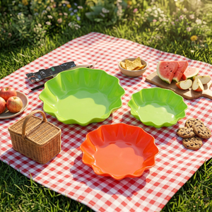 Bol à fruits en plastique léger HCMA, coloré et émaillé, pour articles ménagers portables et réutilisables, avec fonction pratique - Product Image 1