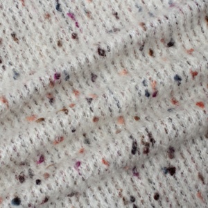 25 nuovi produttori di Design tessuto di alta qualità in lana di Mohair <span class=keywords><strong>viola</strong></span> bianca a pois in maglia di tessuto per soprabito abito - Product Image 1