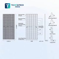 Panneaux solaires TiantaiTeach JAM72D42 615-640LB Double vitrage Type N 620W 630W