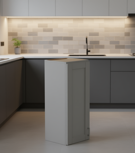 Mobile da Parete Sunique, Cucina Moderna in MDF Laminato, Stile Contemporaneo Rettangolare, Anta con Membrana in PVC, Maniglia e Pomello, Vietnam - Product Image 2