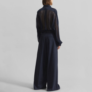 Pantalons plissés en <span class=keywords><strong>laine</strong></span> mélangée pour hommes, décontractés, de haute qualité, sur mesure, pantalons amples pour hommes, adaptés à l'automne <span class=keywords><strong>et</strong></span> à l'hiver - Product Image 5