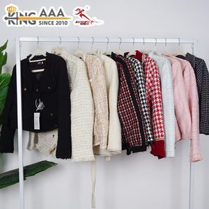 KungFu KingAAA Chaqueta Corta Usada al por Mayor para Mujer, Abrigo Corto de Tweed Vintage, Chaqueta Clásica con Botones, Prenda Exterior Retro Elegante para Mujer - Product Image 2
