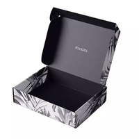 Boîte en carton ondulé pliable portable de couleur marron avec logo de marque personnalisé imprimé, boîte à chaussures pour homme en papier kraft