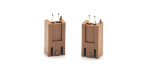 Conector de pines recto WAFER XHB (HA de altura aumentada) H:14.2mm 2P Marrón PA66 (1000PCS/Bolsa) - Product Image 6