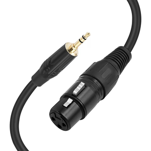 Cavo da 3,5 mm a <span class=keywords><strong>XLR</strong></span>, <span class=keywords><strong>XLR</strong></span> Femmina a Jack Maschio da 3,5 mm, Cavo Microfono Stereo 3 Pin <span class=keywords><strong>XLR</strong></span> a TRS, Cavo <span class=keywords><strong>Aux</strong></span> a <span class=keywords><strong>XLR</strong></span> Compatibile per Altoparlante - Product Image 2