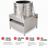 Machine à plumer les poulets, équipement automatique de dépouillement de volailles pour ferme et boucherie