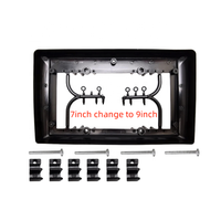 Adaptateur de façade radio Android Meihua 9 à 10 pouces, kit de transition 10 à 9 pouces pour panneau de montage audio de tableau de bord de voiture pour DVD