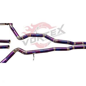 Échappement arrière à soupapes en alliage de titane durable Vortex, finition bleu brûlé pour Mercedes Benz AMG GT63 GT63S 4.0T M177 Performance - Product Image 3