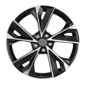 Rines de Aleación de Aluminio de Cinco Radios 5x112 para <span class=keywords><strong>Audi</strong></span> <span class=keywords><strong>A1</strong></span>/A2/A3/A4/A5/A6/A7/A8 - Acabado Negro Nuevo, Marca JZB, 1 Año de Garantía - Product Image 4