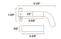 Pasador Giratorio para Remolque YH2221, Diámetro de 1/2 Pulgada con Adaptador de 5/8 Pulgadas