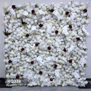 Fondo Enrollable de Flores Artificiales de Seda para Bodas, Año Nuevo, Halloween, Regreso a Clases, Sesiones de Fotos - Tamaño Personalizable - Product Image 2