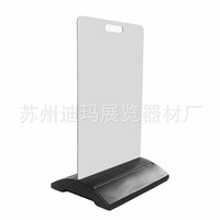 XuanYu Rechteckiger LED-Standfuß-Leuchtkasten aus Metall mit digitalem Rahmen, Leuchtreklame mit Softfilm, Aufladbar für Werbung und Promotion