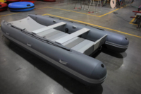 Bateau pneumatique robuste en PVC épaissi anti-collision avec sièges-bancs, idéal pour la pêche, le sauvetage et les travaux en lac, rivière, océan