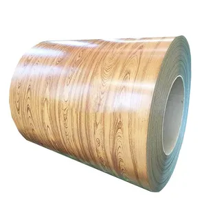 Prepainted Gi / PPGI / PPGL Wooden Color Coated Galvanized Steel Coils For Roof Sheet