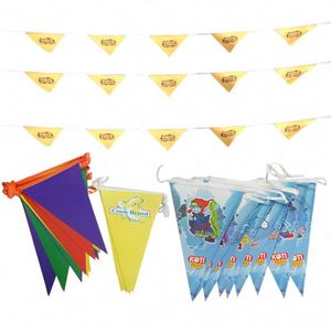 Advertising Bunting Flags Custom Size Outdoor Activities Decorate Pennants String Flags - Product Image 1