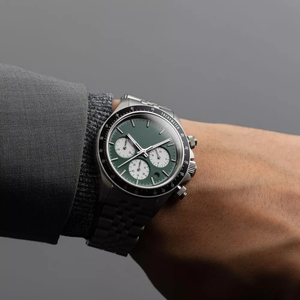 Montre de sport de plein air en acier inoxydable 316, cadran chronographe panda, verre saphir, quartz, montre de plongée, montre luminescente - Product Image 3