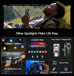 Điện thoại mạnh mẽ Ulefone Armor <span class=keywords><strong>Mini</strong></span> 20T Pro 5G tích hợp camera nhiệt, sạc không dây, pin 6200mAh, sạc nhanh 33W - Product Image 5