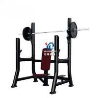 YG Fitness YG-7033 Banc de presse aux épaules assis Olympic - Rack de presse aux épaules à charge libre professionnel pour l'entraînement des deltoïdes