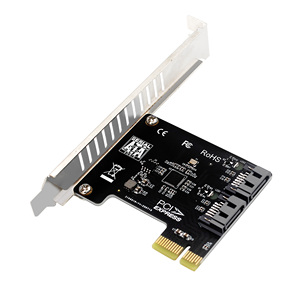 PCIe ไปยังการ์ดขยาย SATA3.0 2พอร์ต6Gps เมนบอร์ดคอมพิวเตอร์ตั้งโต๊ะการ์ดอะแดปเตอร์ PCIe - Product Image 1