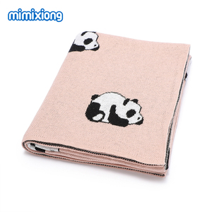 Manta de Bebé Mimixiong, Tejida, Suave y Ligera, con Lindo Diseño de <span class=keywords><strong>Panda</strong></span>, de Algodón, para Cuna, Cochecito y Guardería - Product Image 6