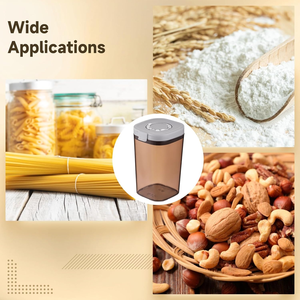 Recipiente Hermético de Plástico para Almacenamiento de Alimentos, Contenedor para Café y Fórmula con Cuchara, Organizador de Despensa, Frasco de Almacenamiento de Cocina Libre de BPA - Product Image 6