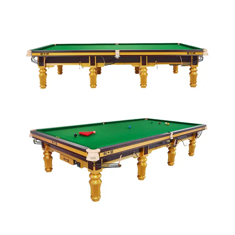 Table de billard 12ft Table de billard professionnelle Billard Étoile Tissu Strachan 6811 12ft Table de billard Snooker Et Billard Fournitures