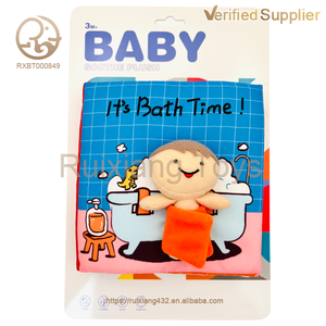 Vente en gros de livres pour enfants et bébés en peluche pour dormir et s'installer, nouveau design, jouets en peluche, cadeau fonctionnel pour enfants, livres en tissu - Product Image 2