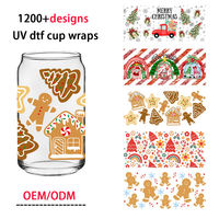 Vente en gros Imprimante transfert de chaleur prête à expédier Logo A4 16Oz 20Oz Uv Dtf Cup Wrap Glass Tumbler Mug Clear Film Uv Dtf Sticker