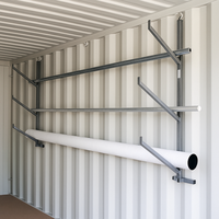 Système de rangement DIY robuste pour roues en alliage, pour la modification de conteneurs maritimes, support de rayonnage tubulaire à 1/2/3/4 niveaux