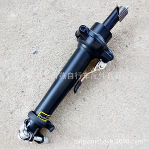 Folding Stem For Bicycles 25.4mm <b>Clamp</b> 31.8mm Steerer Foldable <b>Quick</b> <b>Release</b> Black Metal Handlebar Component - Product Image 3