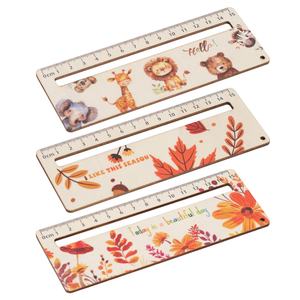 PAFU, Ayuda de lectura para estudiantes personalizable, regla de madera, grabado transfronterizo para <span class=keywords><strong>Amazon</strong></span>, caja de aprendizaje, artesanías de madera, carteles de pared para - Product Image 2